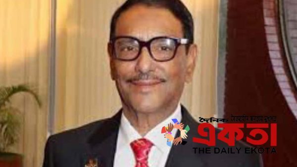 আওয়ামী লীগের সাধারণ সম্পাদক ওবায়দুল কাদের।