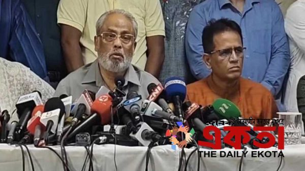জাতীয় পার্টির চেয়ারম্যান জিমএম কাদের।
