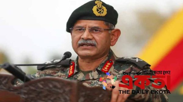 ভারতের সেনাবাহিনী প্রধান জেনারেল উপেন্দ্র দ্বিবেদী।