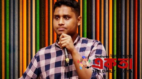 বৈষম্যবিরোধী ছাত্র আন্দোলনের আহ্বায়ক হাসনাত আব্দুল্লাহ।