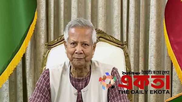 প্রধান উপদেষ্টা ড. মুহাম্মদ ইউনূস ।