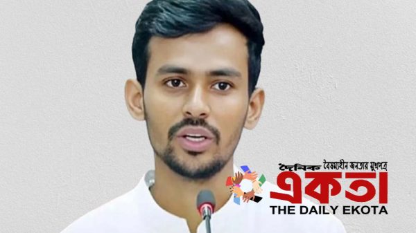 স্থানীয় সরকার উপদেষ্টা আসিফ মাহমুদ সজীব ভূঁইয়া।